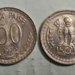 India - 1976 - 50 Paise UNC 1 No - Coin