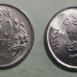 India - 2011 - 50 Paise Flower UNC 1 No - Coin