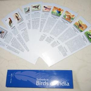 India - Bookmarks Depicting Stamps Birds of India Theme-Set 2. Collectible item