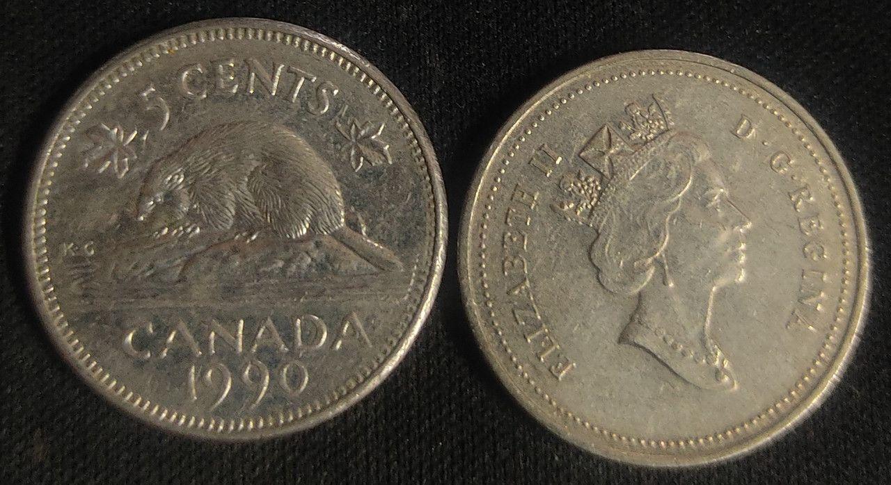 Canada - 5 Cents 1990 Elizabeth II D.G Regina - Coin