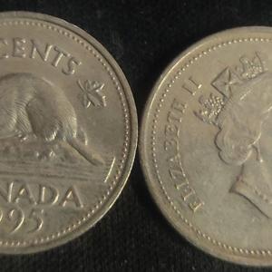Canada - 5 Cents 1995 Elizabeth II D.G Regina - Coin