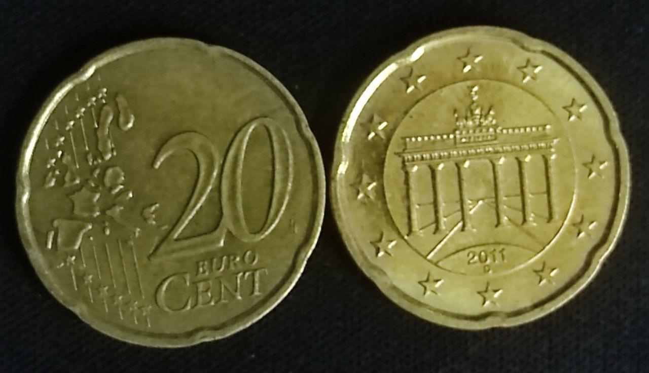 20 Euro Cent 2011 Used - Coin