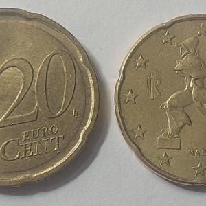 20 Euro Cent Coin 2011 Used