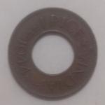 British India Coin George VI-1 Pice 1944 Used Copper