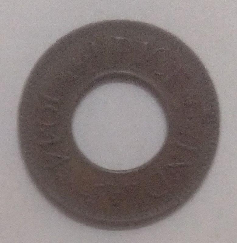 British India Coin George VI-1 Pice 1944 Used Copper