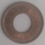 British India Coin George VI-1 Pice 1945 UNC Copper