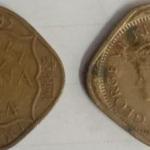 British India Coin George VI-Half Anna 1944 Used Copper