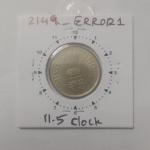 India - 5 Rupees-Shri Mata Vaishno Devi Hyderabad Mint 1105 clock Rotation Error Coin Used