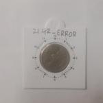 India - 5 Rupees-C A G Hyderabad Mint 2O clock Rotation Error Coin Used
