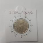 India - 5 Rupees-Brihadeeswarar Temple Bombay Mint 12.30 Rotation Error Coin Used