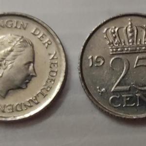 Netherlands-25 Cent 1972 (UNC) - Coin