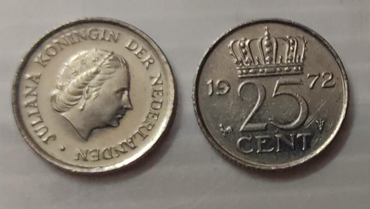 Netherlands-25 Cent 1972 (UNC) - Coin