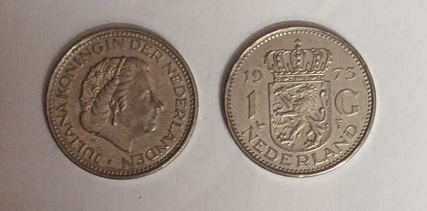 Netherlands-1 Guilden 1973 (Used) - Coin