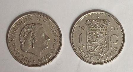 Netherlands-1 Guilden 1976 (Used) - Coin