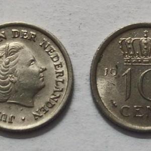 Netherlands-10 Cent 1956 (Used) - Coin