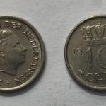 Netherlands-10 Cent 1958 (Used) - Coin