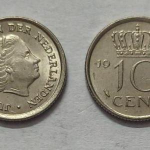 Netherlands-10 Cent 1963 (Used) - Coin