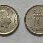 Netherlands-10 Cent 1963 (Used) - Coin