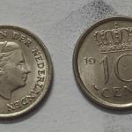 Netherlands-10 Cent 1965 (Used) - Coin