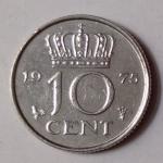 Netherlands-10 Cent 1975 (Used) - Coin