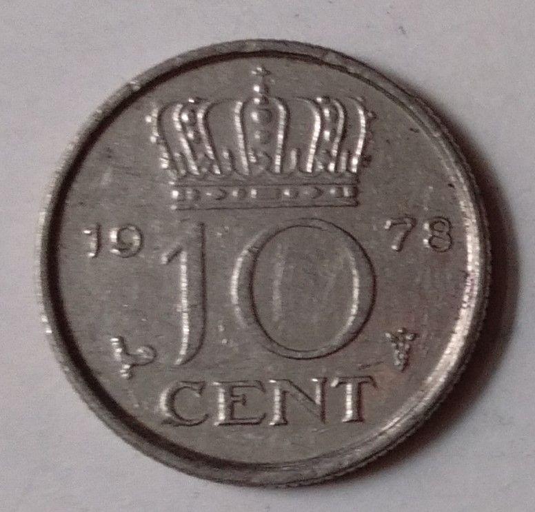 Netherlands-10 Cent 1978 (Used) - Coin