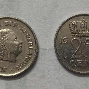 Netherlands-25 Cent 1979 (Used) - Coin