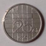 Netherlands-25 Cent 1990 (Used) - Coin