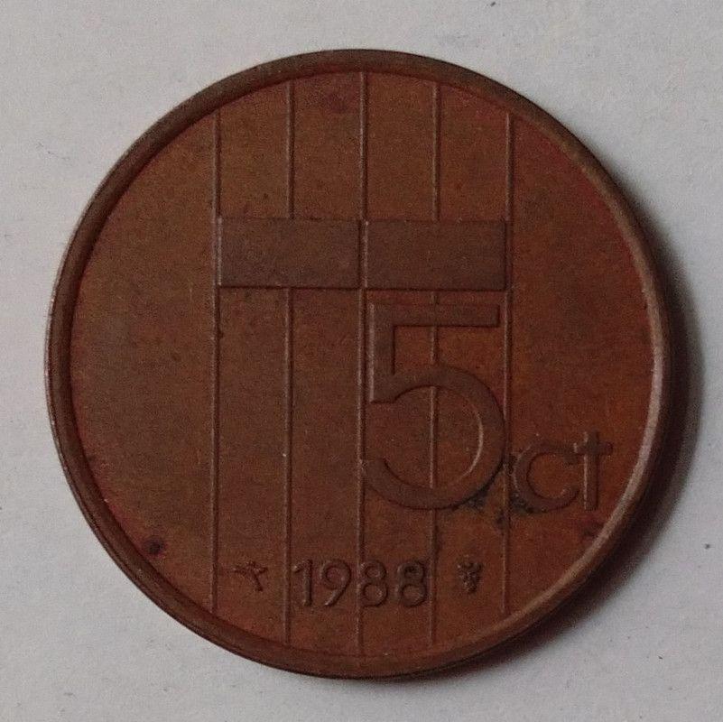 Netherlands-5 Cent 1988 (Used) - Coin