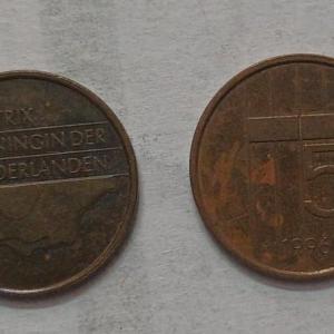 Netherlands-5 Cent 1996 (Used) - Coin