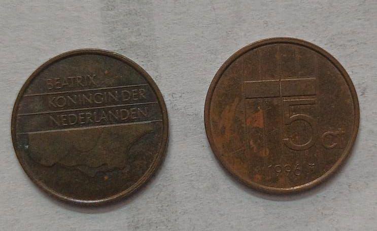 Netherlands-5 Cent 1996 (Used) - Coin