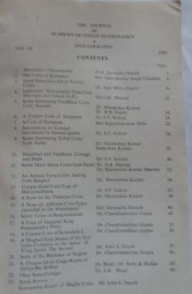 Numismatical Academica In Two Volumes/Books Containing 9 Issues Of Jains (Vol Ix-X And Vol Iii) (Book)