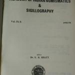 Numismatical Academica In Two Volumes/Books Containing 9 Issues Of Jains (Vol Ix-X And Vol Iii) (Book)