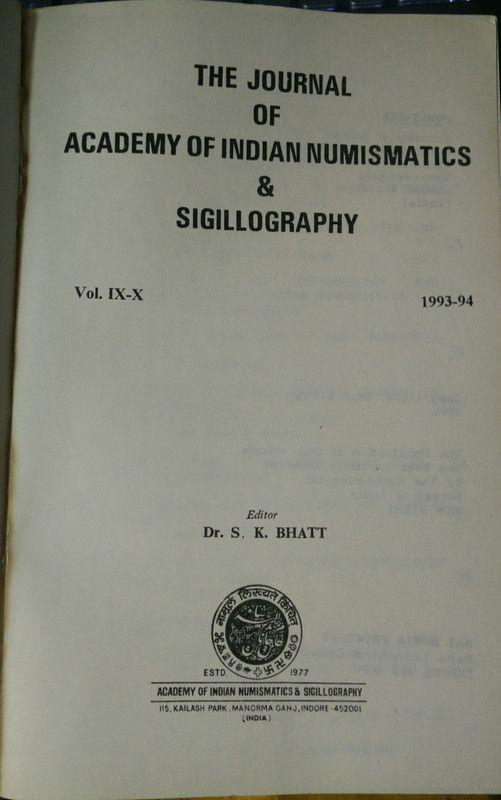 Numismatical Academica In Two Volumes/Books Containing 9 Issues Of Jains (Vol Ix-X And Vol Iii) (Book)
