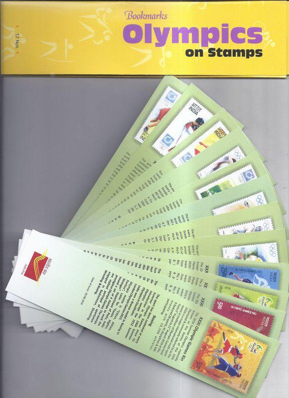 Bookmarks Depicting Stamps Olympics Theme. Collectible item
