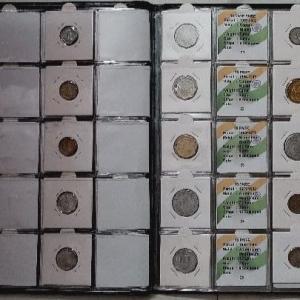 All Type OF Indian Coins Released Since 1950 (One Coin Each )Total OF 90 Coins Including  Silver Coins (UNC & Used SET)