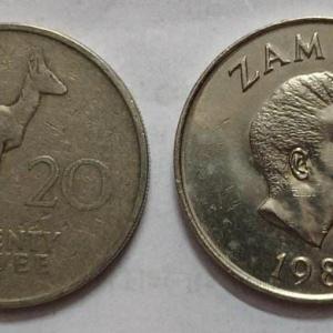 Zambia 20 NGWEE 1988 Coin(UNC)