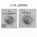 India - 2005 - 1 Rupee Noida Mint 1 Oclock - Error Coin