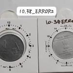 India - 2008 - 1 Rupee Hyderabad Mint 11 Oc - Error Coin