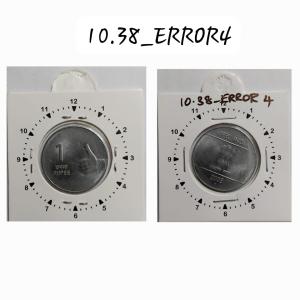 India - 2008 - 1 Rupee Noida Mint 1 Oclock - Error Coin