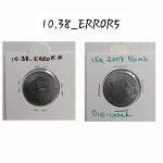 India - 2008 - 1 Rupee Bombay Mint Die Crac - Error Coin