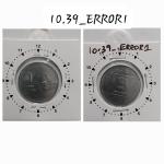 India - 2009 - 1 Rupee Calcutta Mint Extra M - Error Coin