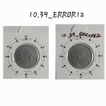 India - 2009 - 1 Rupee Calcutta Mint 2 Oclock Rotation Error Coin Used