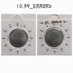 India - 2009 - 1 Rupee Calcutta Mint 11 Oclock Rotation Error Coin Used