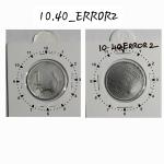 India - 2010 - 1 Rupee Hyderabad Mint Die Cr - Error Coin