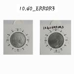 India - 2010 - 1 Rupee Die Crack 11 Ocloc - Error Coin
