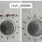 India - 2011 - 1 Rupee Hyderabad Mint of F C - Error Coin