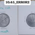 India - 2014 - 1 Rupee Calcutta Mint Die Cra - Error Coin