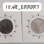 India - 2017 - 1 Rupee Noida Mint 12.5 Rotat - Error Coin