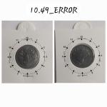India - 2018 - 1 Rupee Calcutta Mint 1 Oclock Rotation Error Coin Used