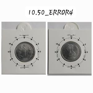 India - 2019 - 1 Rupee Hyderabad Mint 11 Oc - Error Coin